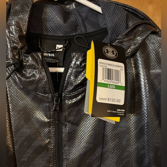 Under Armour Black and Gray Windbreaker - Picture 10 of 12